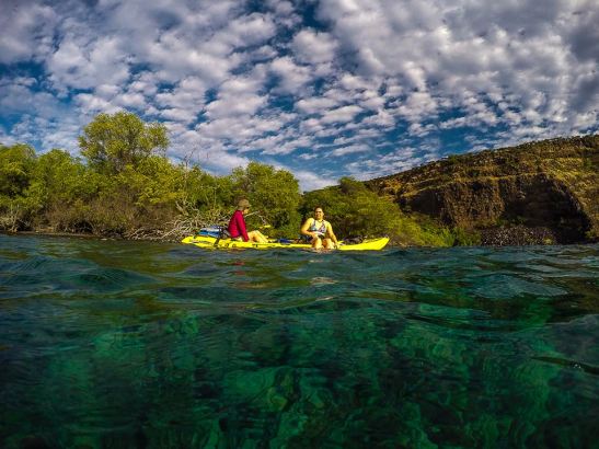 mother and daughter kayakers